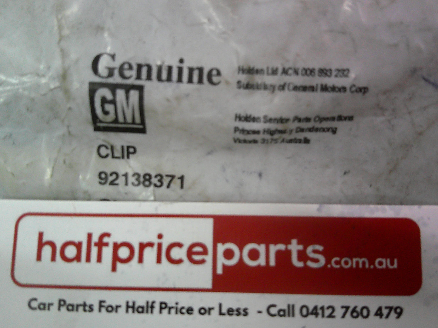 Holden WK/WL Caprice Genuine Brake Pipe Clip New Part