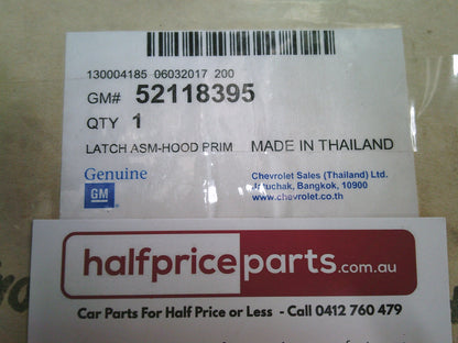 Holden Trailblazer Genuine Bonnet Lock Control Assembly New Part