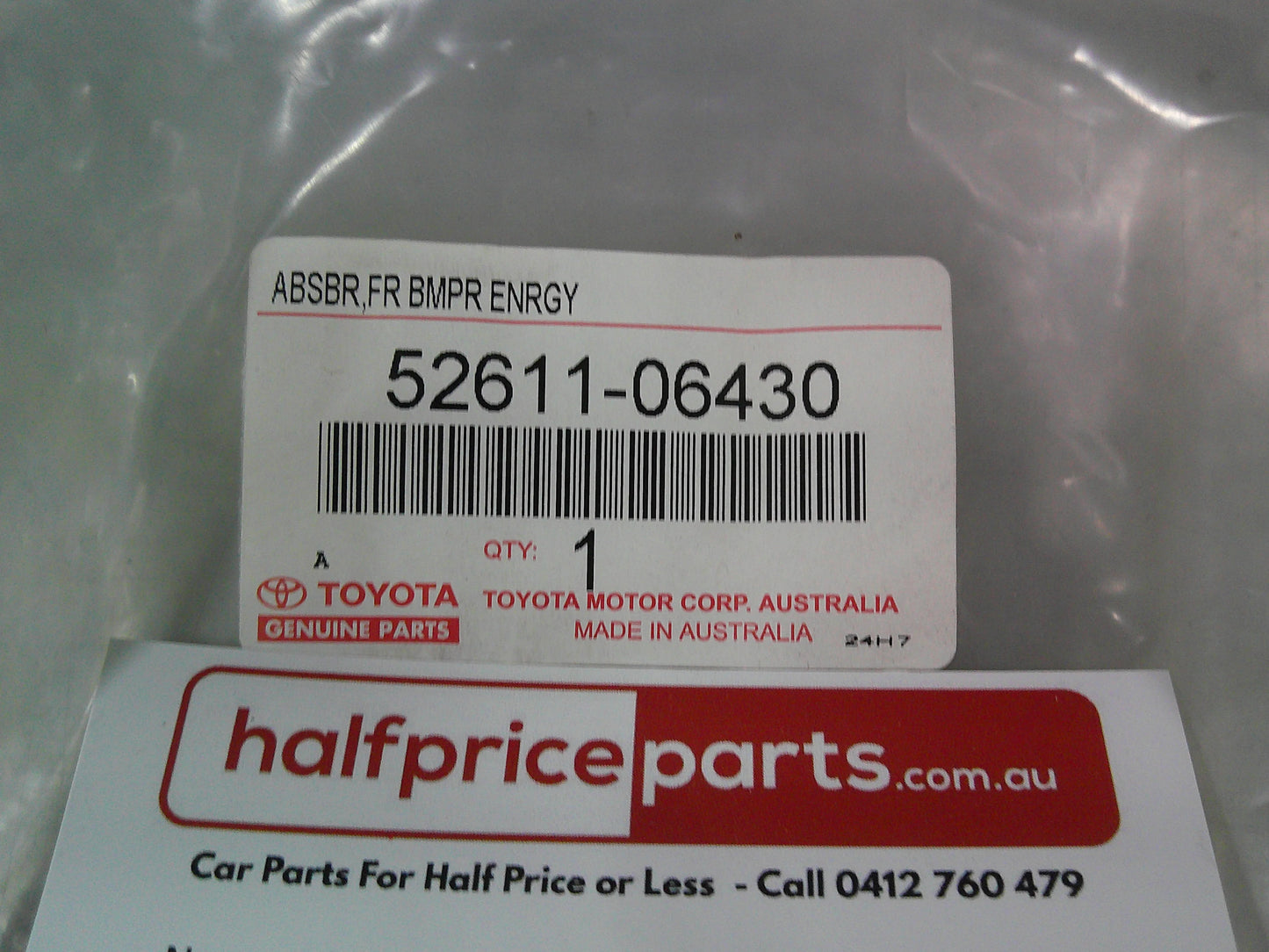 Toyota Camry/Camry Hybrid Genuine Front Bumper Energy Absorber New Part