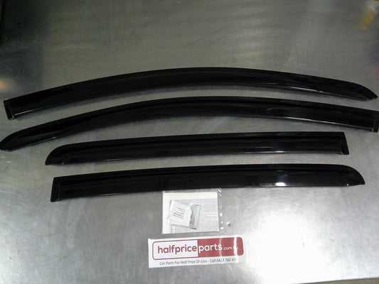 Holden Barina Spark Genuine Tinted Slim Line Weather Shield Kit Front And Rear New Part