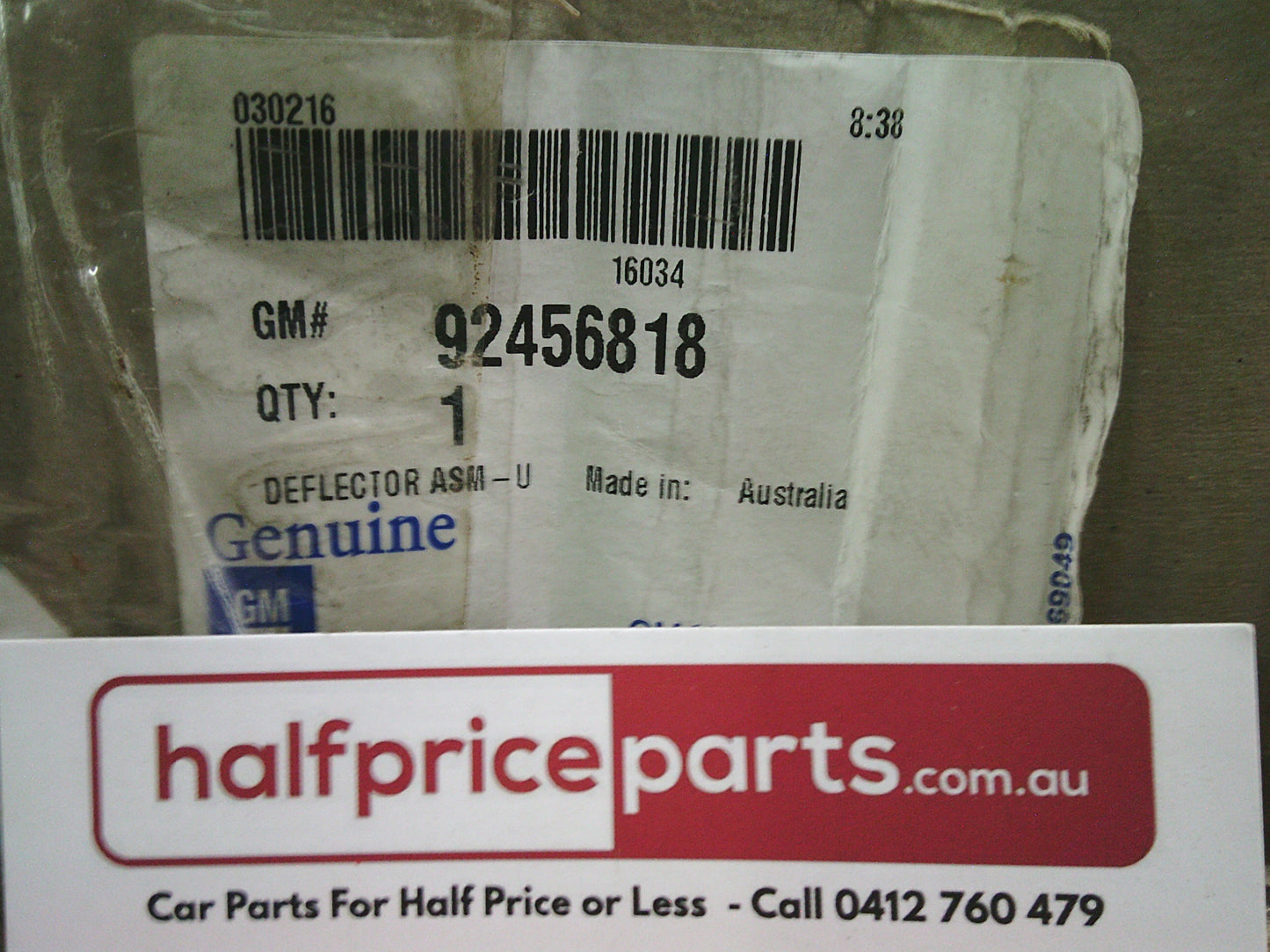 Holden VE/VF SS Commodore Genuine Right Hand Front Lower Air Deflector New Part