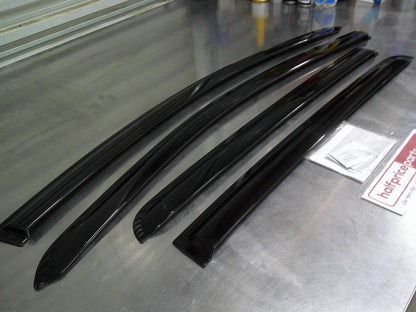 Holden Barina Spark Genuine Tinted Slim Line Weather Shield Kit Front And Rear New Part