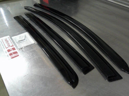 Holden Barina Spark Genuine Tinted Slim Line Weather Shield Kit Front And Rear New Part