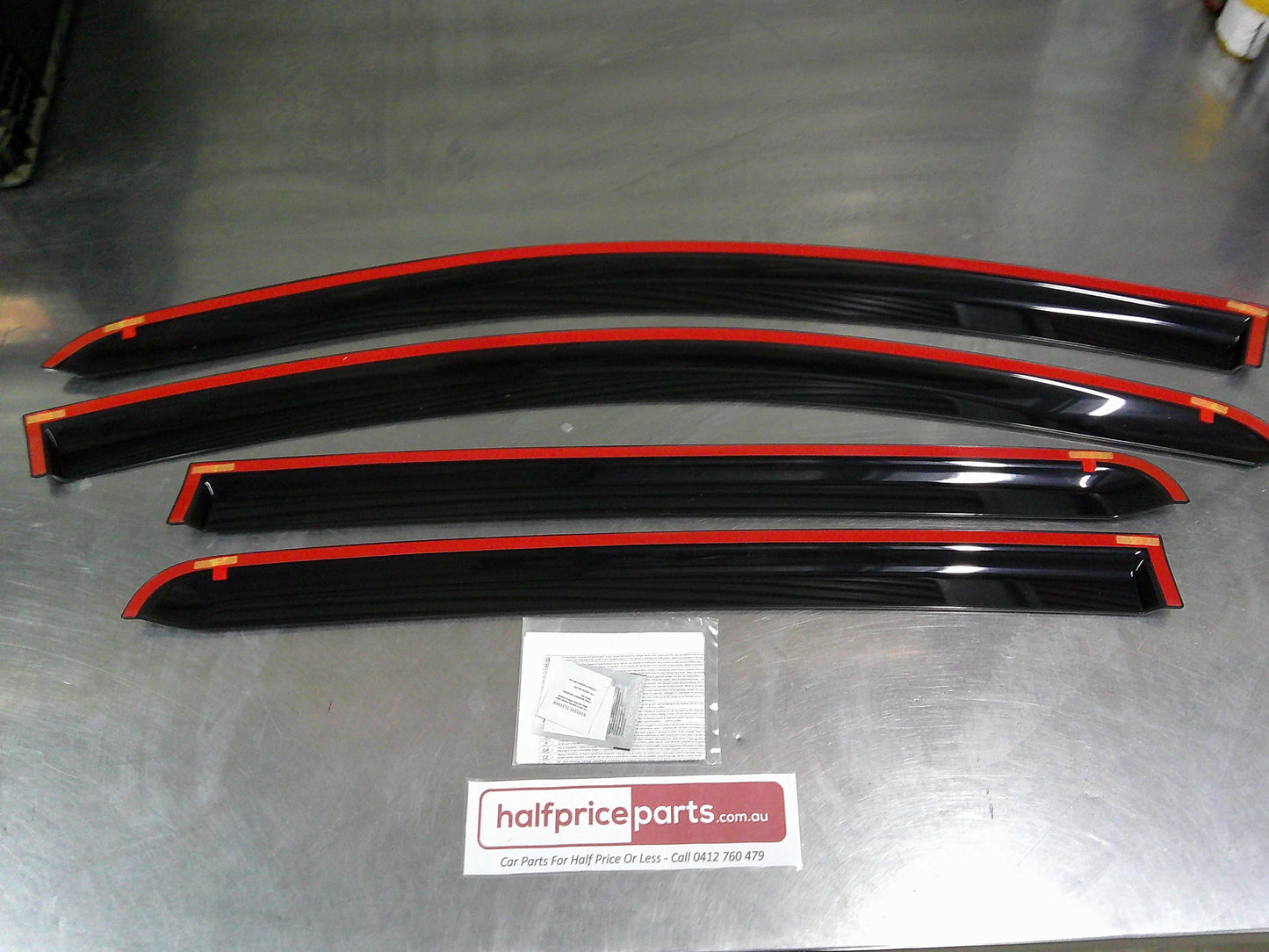 Holden Barina Spark Genuine Tinted Slim Line Weather Shield Kit Front And Rear New Part