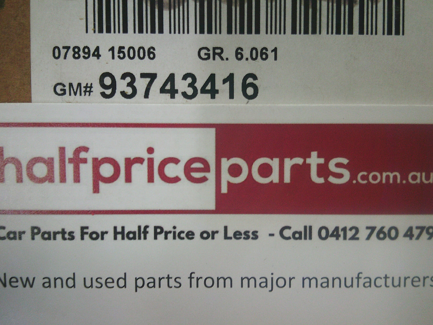Holden CG5 Captiva Genuine Front Inner CV Boot Kit New Part