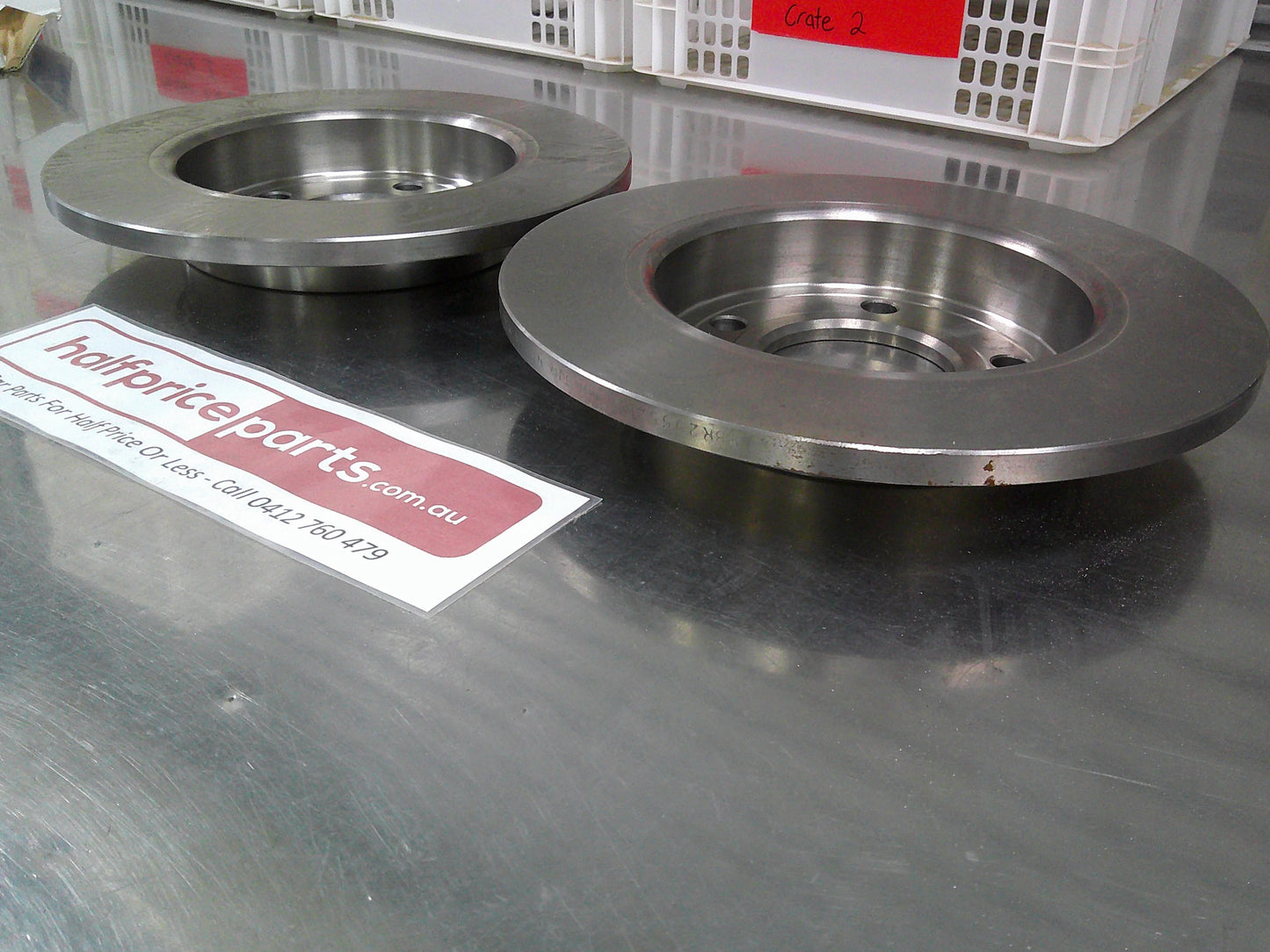 ACDelco Rear Disc Brake Rotors Solid Suits Mazda 3 BK 2.0L, Except SP23 (Sold As Pair) New Part
