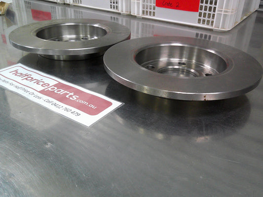ACDelco Rear Disc Brake Rotors Solid Suits Mazda 3 BK 2.0L, Except SP23 (Sold As Pair) New Part
