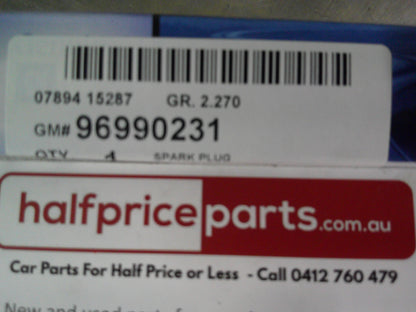 Holden MJ Barina Spark Hatch Back Genuine Spark Plug New Part