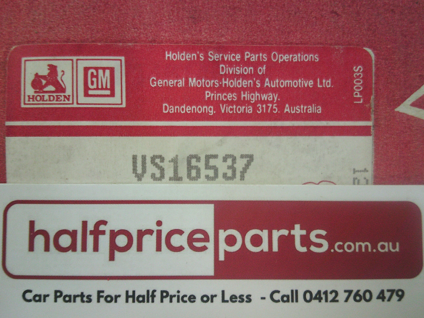 Holden Camira Genuine Headlight Rear Cover with Wiring - New Part