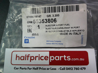 Holden Cruze/Astra/Vectra/Zafira Genuine Fuel Injector New Part