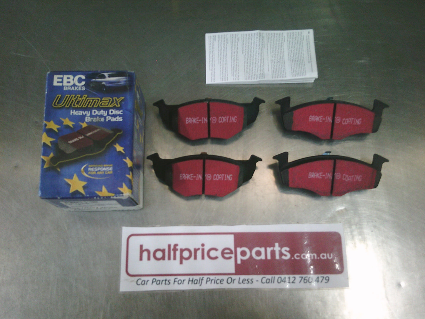 EBC Ultimax Front Brake Pad Set Suits VW Golf/Polo/Vento New Part