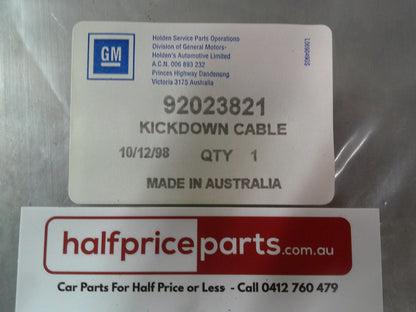 Holden JB Camira Genuine Auto Kick Down Cable New Part