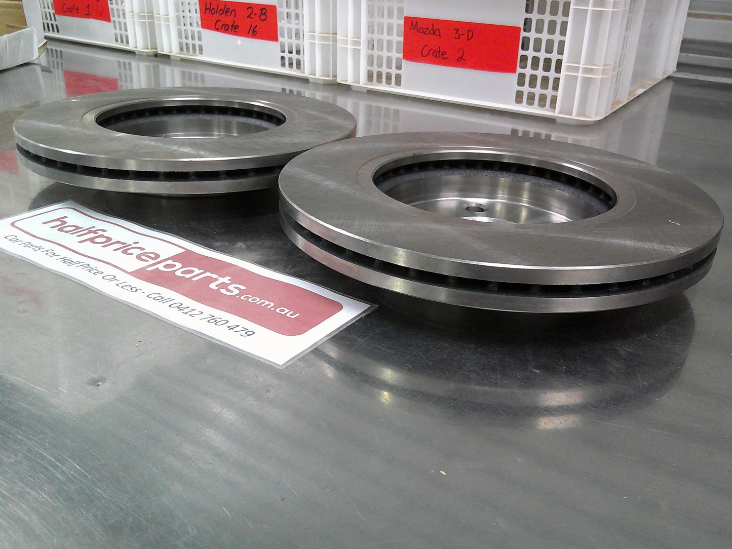 AC Delco Rear Disc Rotors Suits Mazda 2 DE Hatch/Sedan (Sold As Pair Only)  New Part