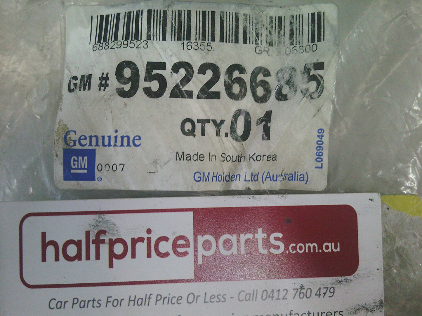 Holden JH Cruze / Chevrolet Bolt EV Genuine Tow Hook - New Part