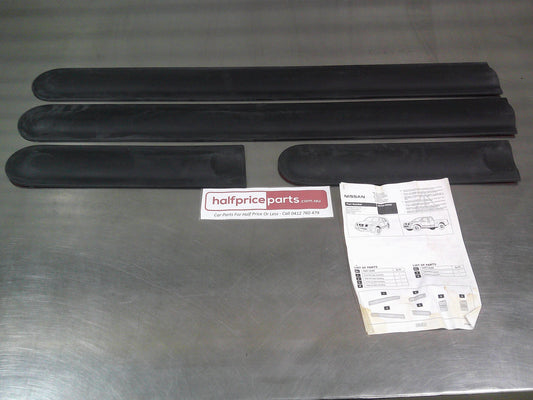 Nissan Navara D40M Genuine Set Of 4 Front And Rear Outer Door Moulding Dual Cab New Part