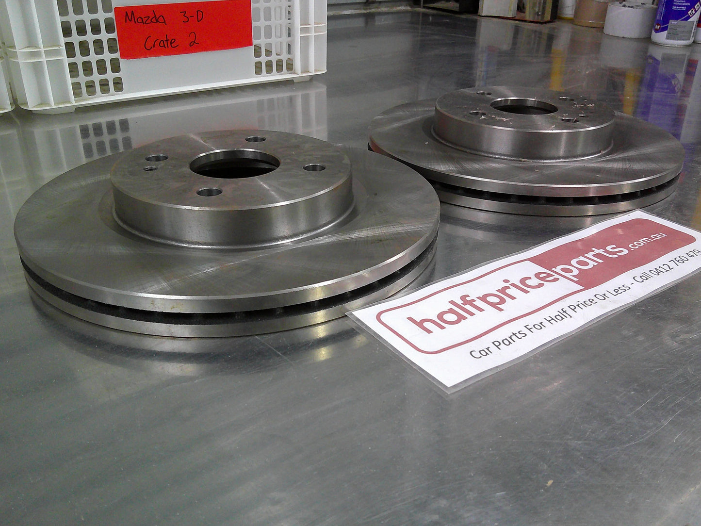 AC Delco Rear Disc Rotors Suits Mazda 2 DE Hatch/Sedan (Sold As Pair Only)  New Part