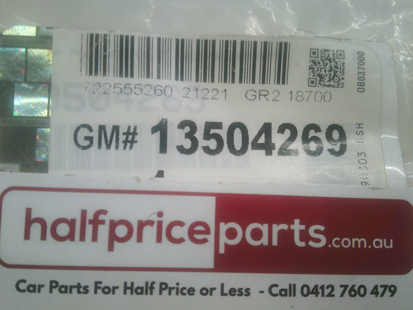 Holden JH Cruze Hatch/Sedan Genuine 2 Button Flip Key New Part