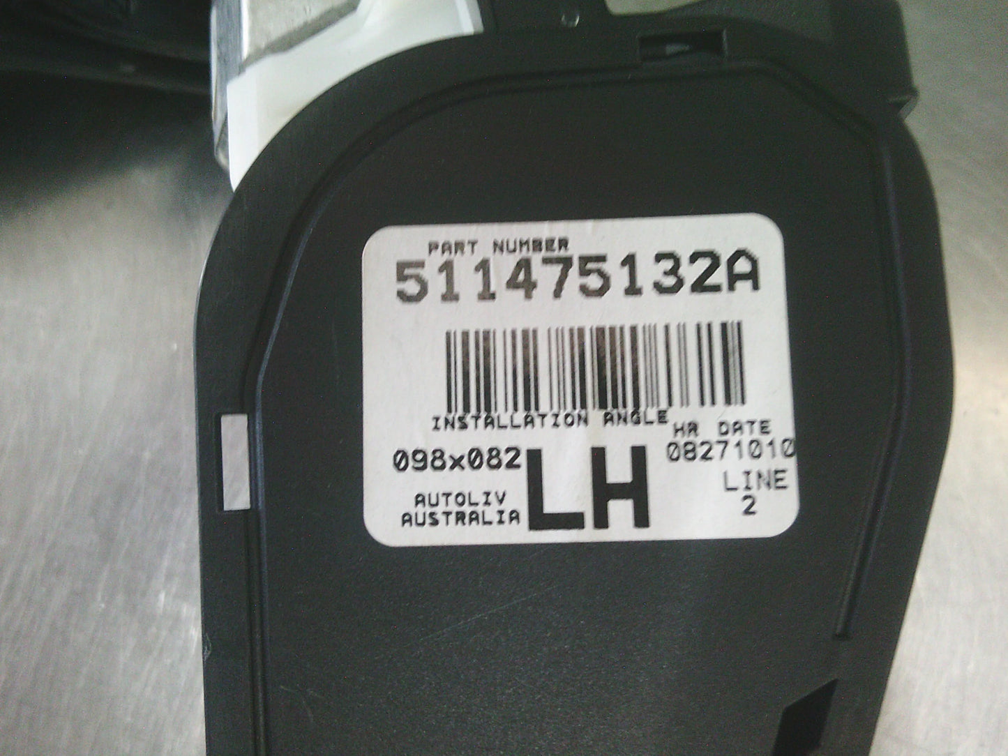 Holden VX Commodore Genuine Left Hand Front Seat Belt (Anthracite) - New Part