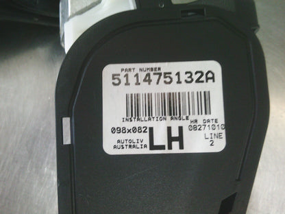 Holden VX Commodore Genuine Left Hand Front Seat Belt (Anthracite) - New Part