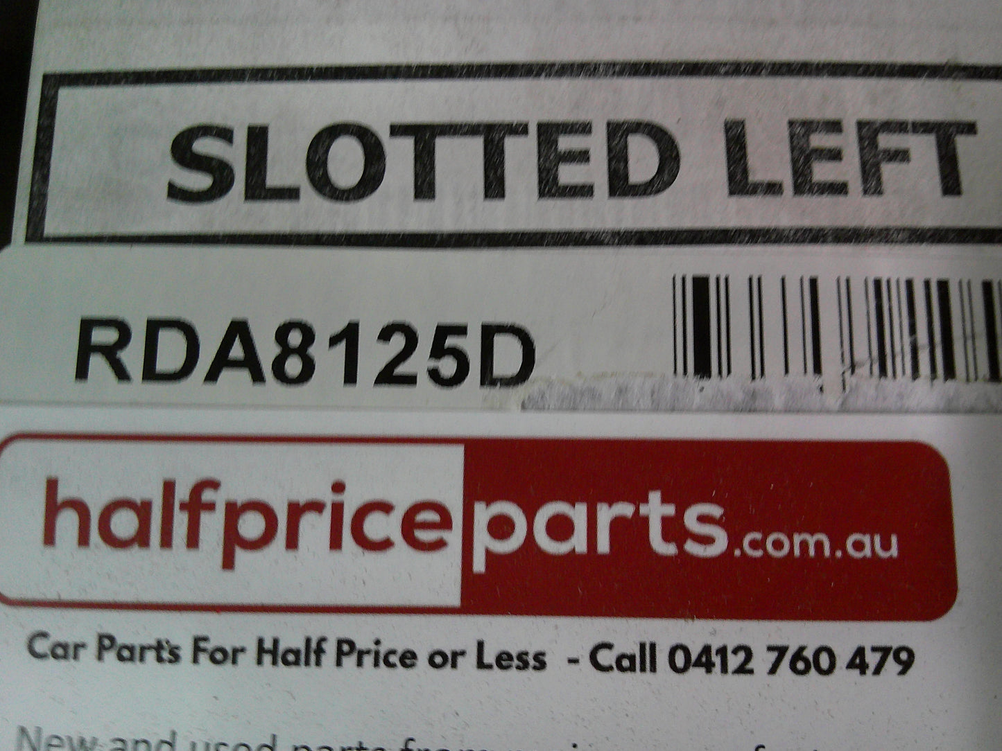 RDA Front Disc Rotors Slotted/Dimpled Suits Hyundai Accent RB/Kia Rio (Sold As Pair Only) New Part