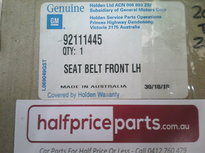 Holden VX Commodore Genuine Left Hand Front Seat Belt (Anthracite) - New Part