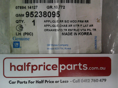 Holden CG Captiva Sport Genuine Left Hand Rear Door Rearward Reveal Moulding New Part