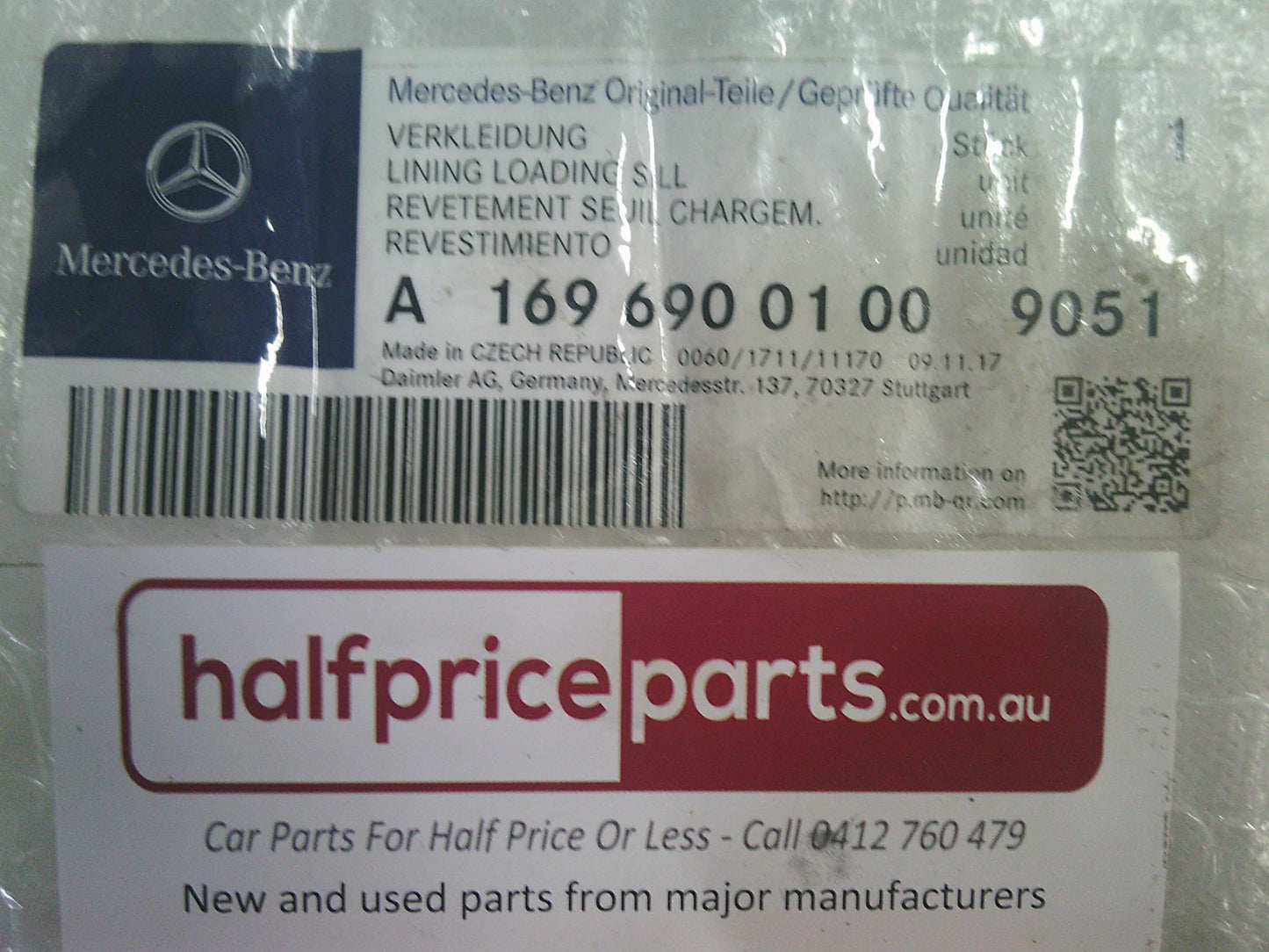 Mercedes-Benz Various Models Listed Below Genuine Rear Boot Trim Panel New Part