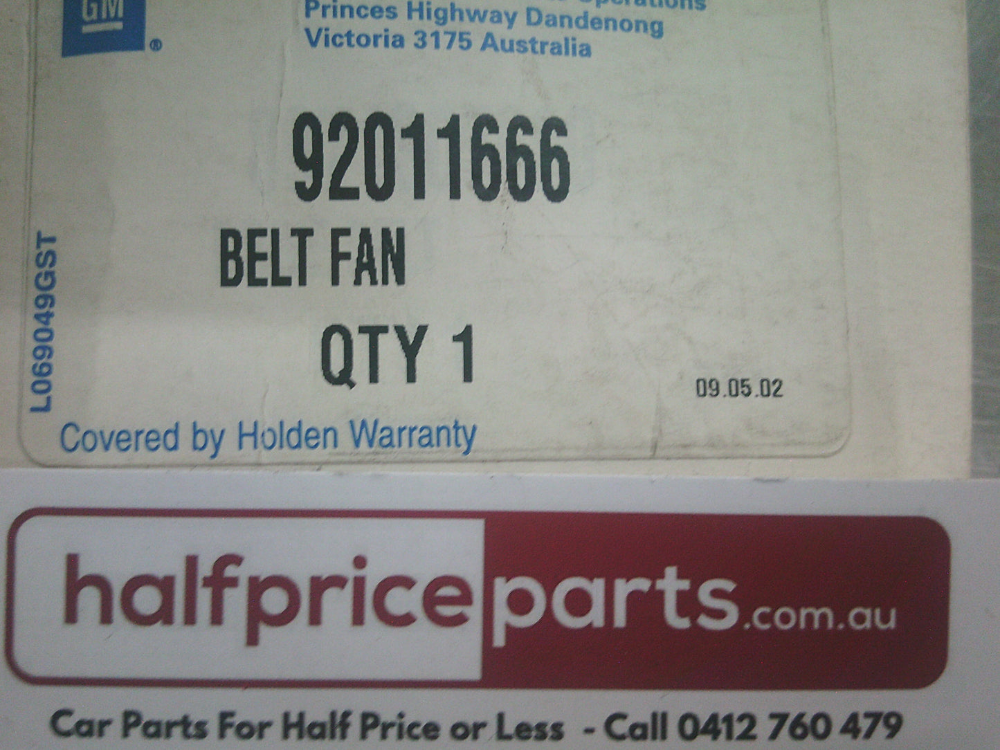 Holden Commodore Genuine Drive Belt - New Part