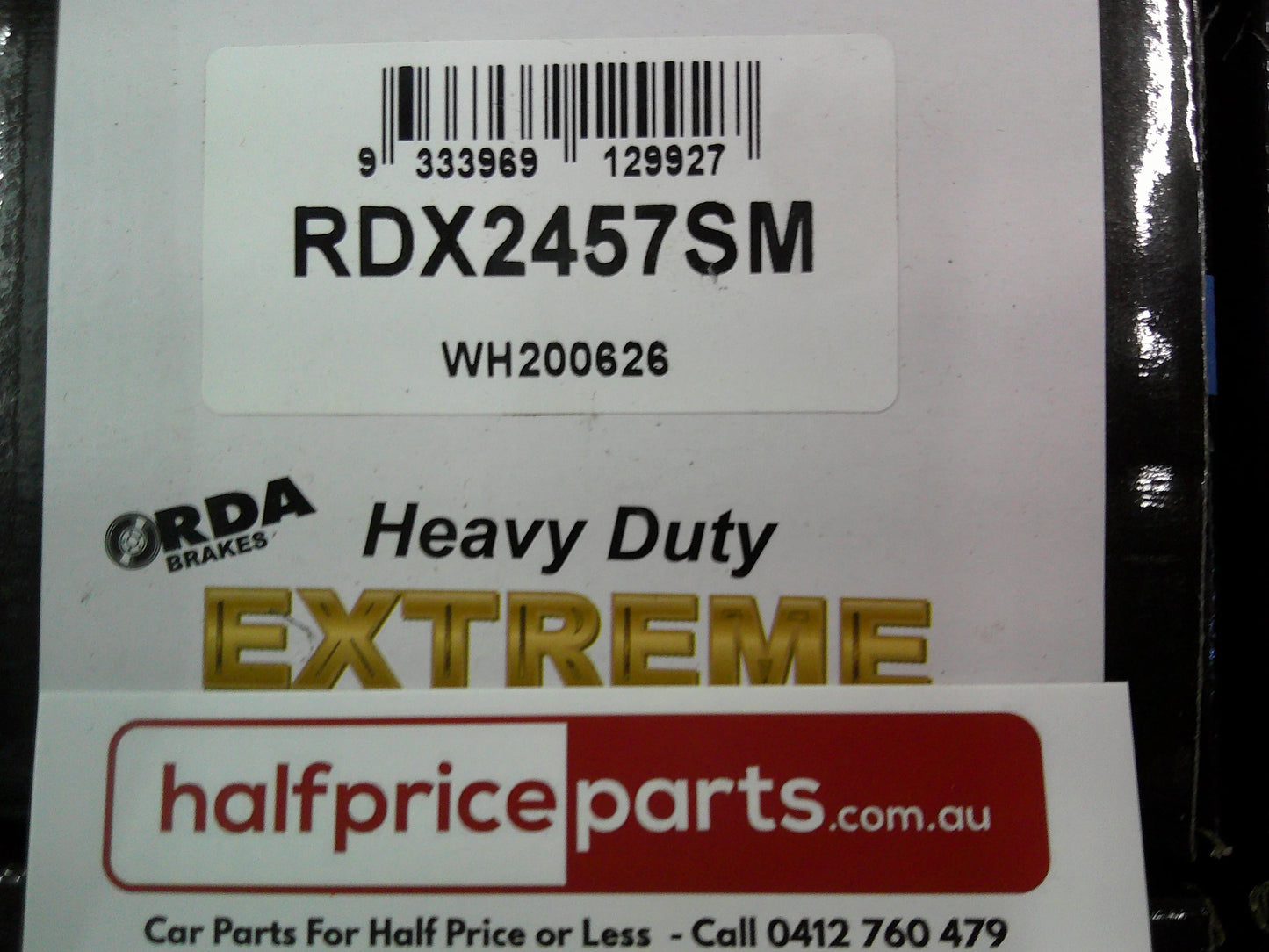 RDA Front Heavy Duty Disc Brake Pad Set Suits Toyota Avensis New Part