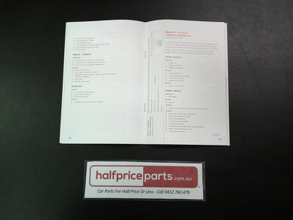Holden MY20 RG Colorado/Trailblazer Genuine Service And Warranty Booklet New Part