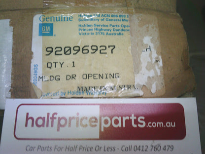 Holden VT/VX/VY/VZ Commodore Sedan Genuine Left Hand Side Door Frame Reveal (Black) New Part