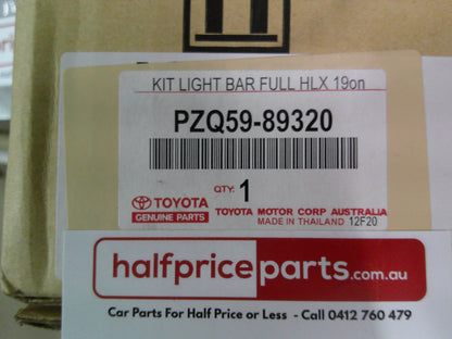 Toyota Hilux/Fortuner Genuine Light Bar Fitting Kit With Guard (Genuine Alloy Bull Bar Only) New Part