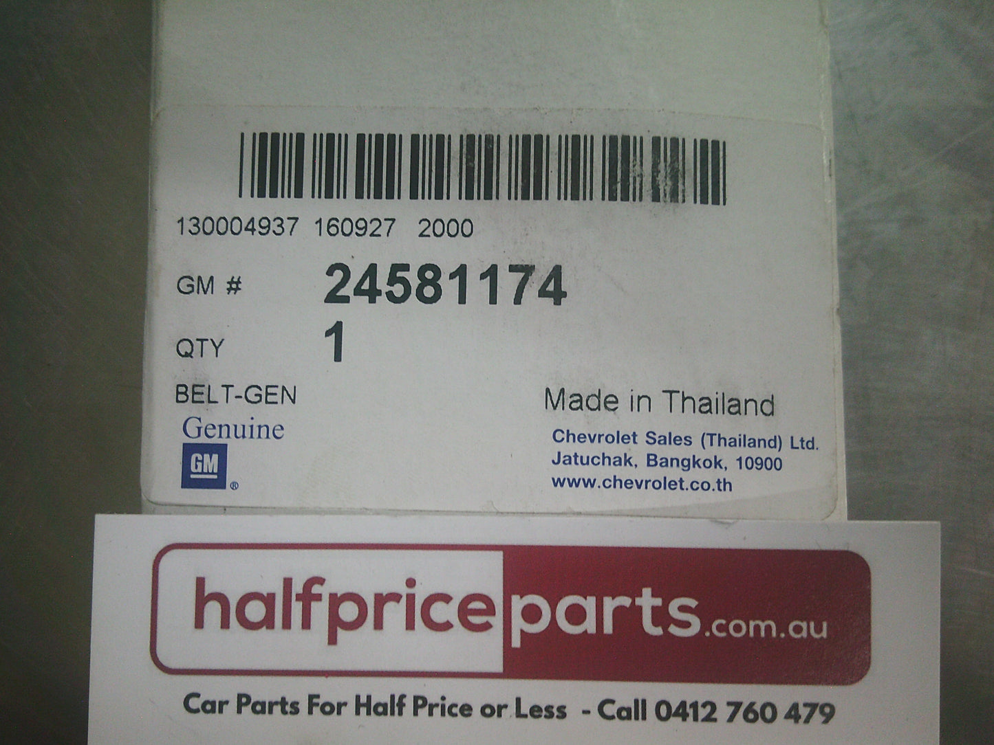 GM Holden RG Colorado Serpentine Belt -  New Part