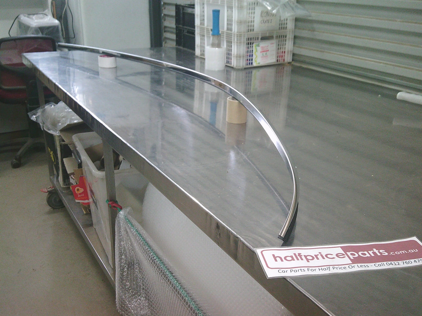 Holden WM Statesman Genuine Right Hand Chrome Drip Rail Moulding New Part