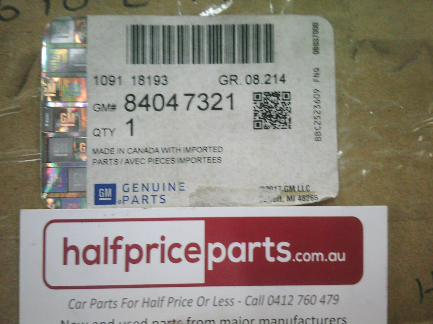 Holden Cruze Genuine Front Mud Flap Set - New Part