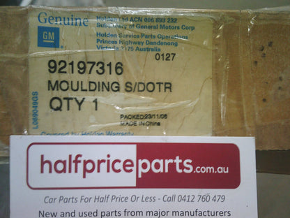 Holden WM Statesman Genuine Right Hand Chrome Drip Rail Moulding New Part