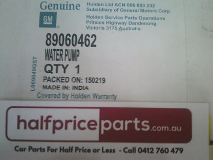 Holden VT/VX/VY V6 Commodore Genuine Water Pump Kit With Gasket New Part