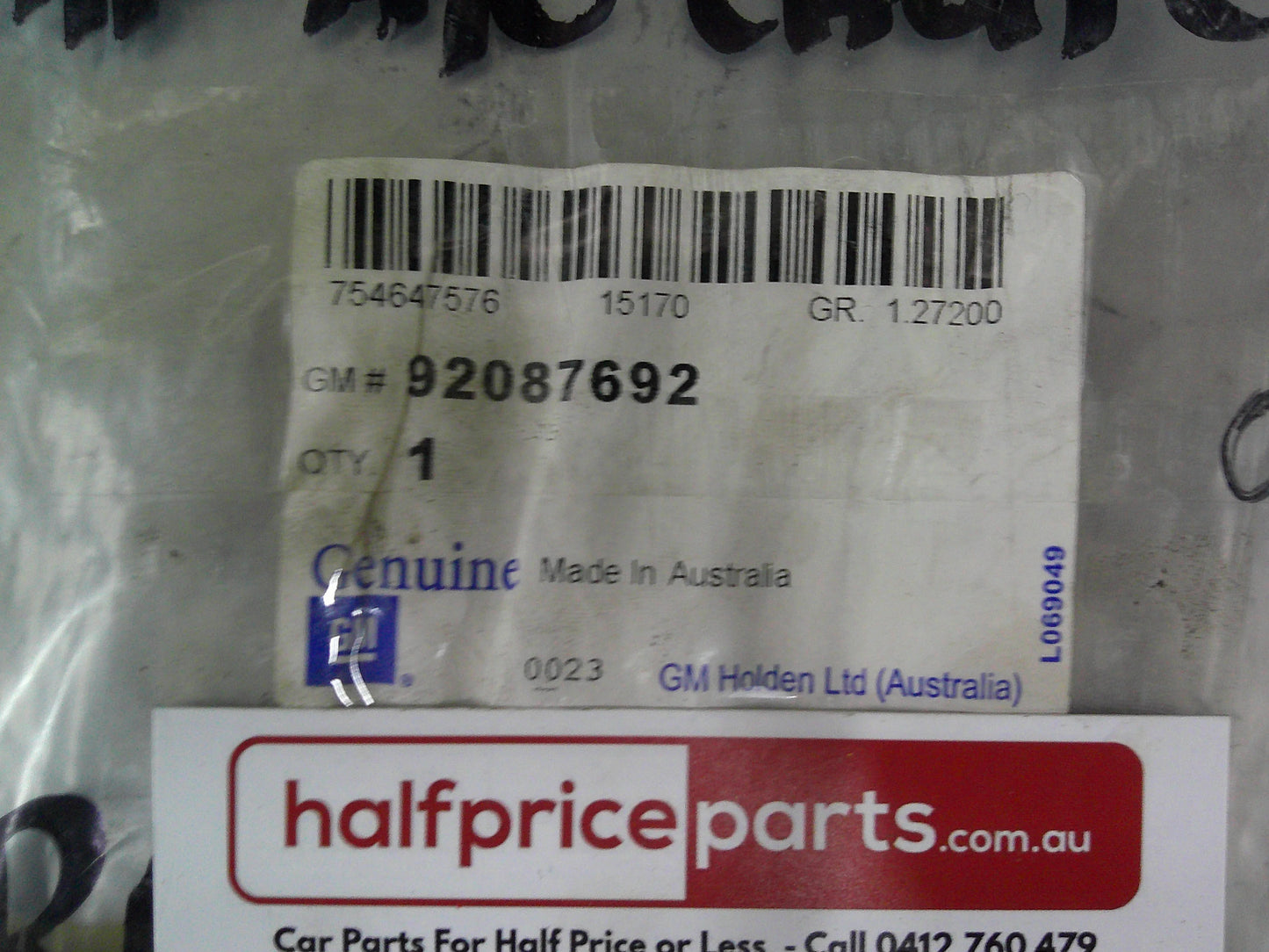 Holden VY Commodore/WH/WK/WL Staesman Genuine Right Hand Front Radiator Baffel New Part