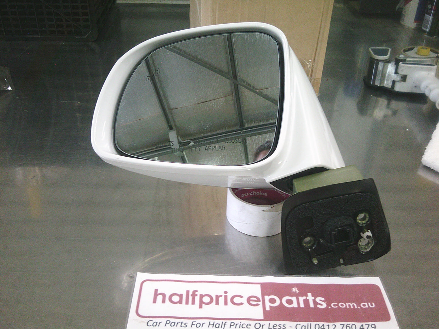 Holden Captiva Genuine Left Hand Outer Side Mirror (Pearl White) VGC - Used Part