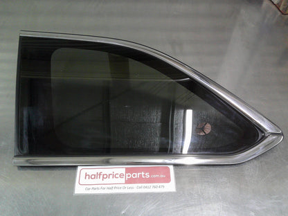 Toyota Kluger Genuine Left Hand Rear Quarter Glass Chrome Trim Factory Tint New Part