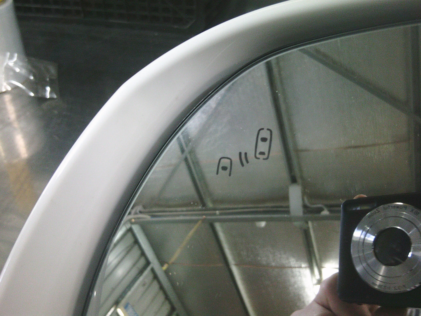 Holden Captiva Genuine Left Hand Outer Side Mirror (Pearl White) VGC - Used Part