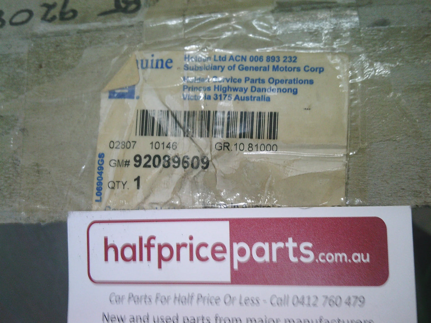 Holden WH Statesman Series II Genuine Left Hand Drop Rail Moulding Chrome New Part