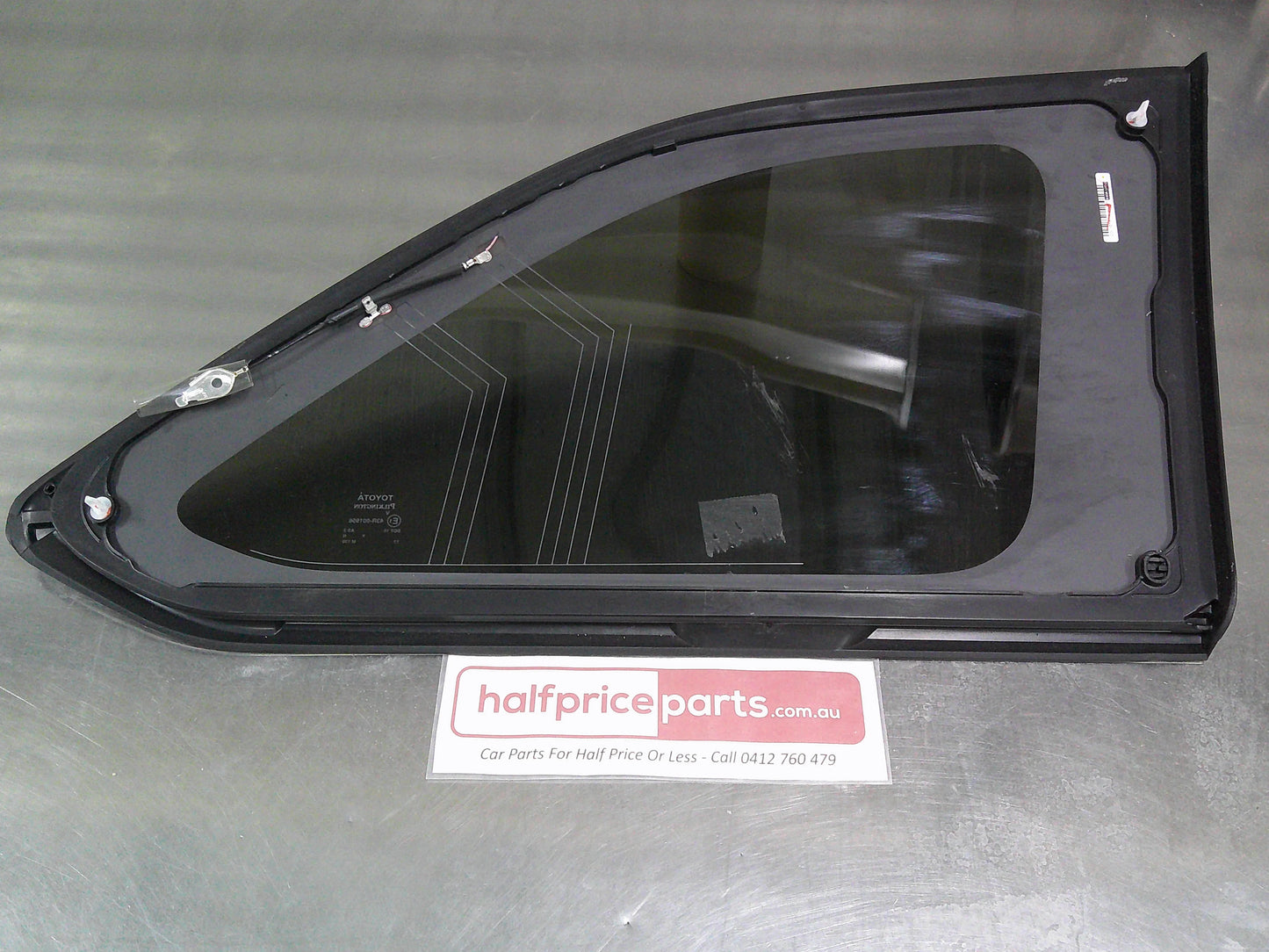 Toyota Kluger Genuine Left Hand Rear Quarter Glass Chrome Trim Factory Tint New Part