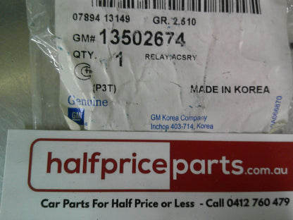 Holden RG Colorado/RG Trailblazer Genuine Engine Fan Relay New Part