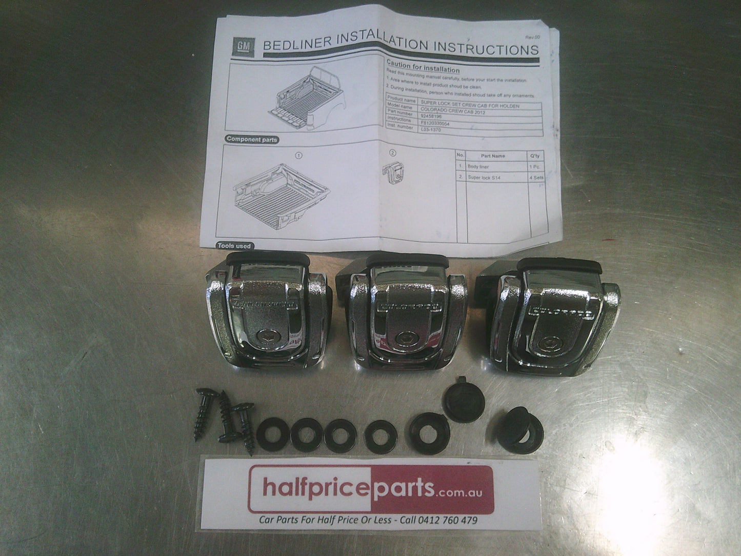 Holden Colorado RG Genuine Over Rail Tub Liner Fitting Kit *INCOMPLETE* New Part