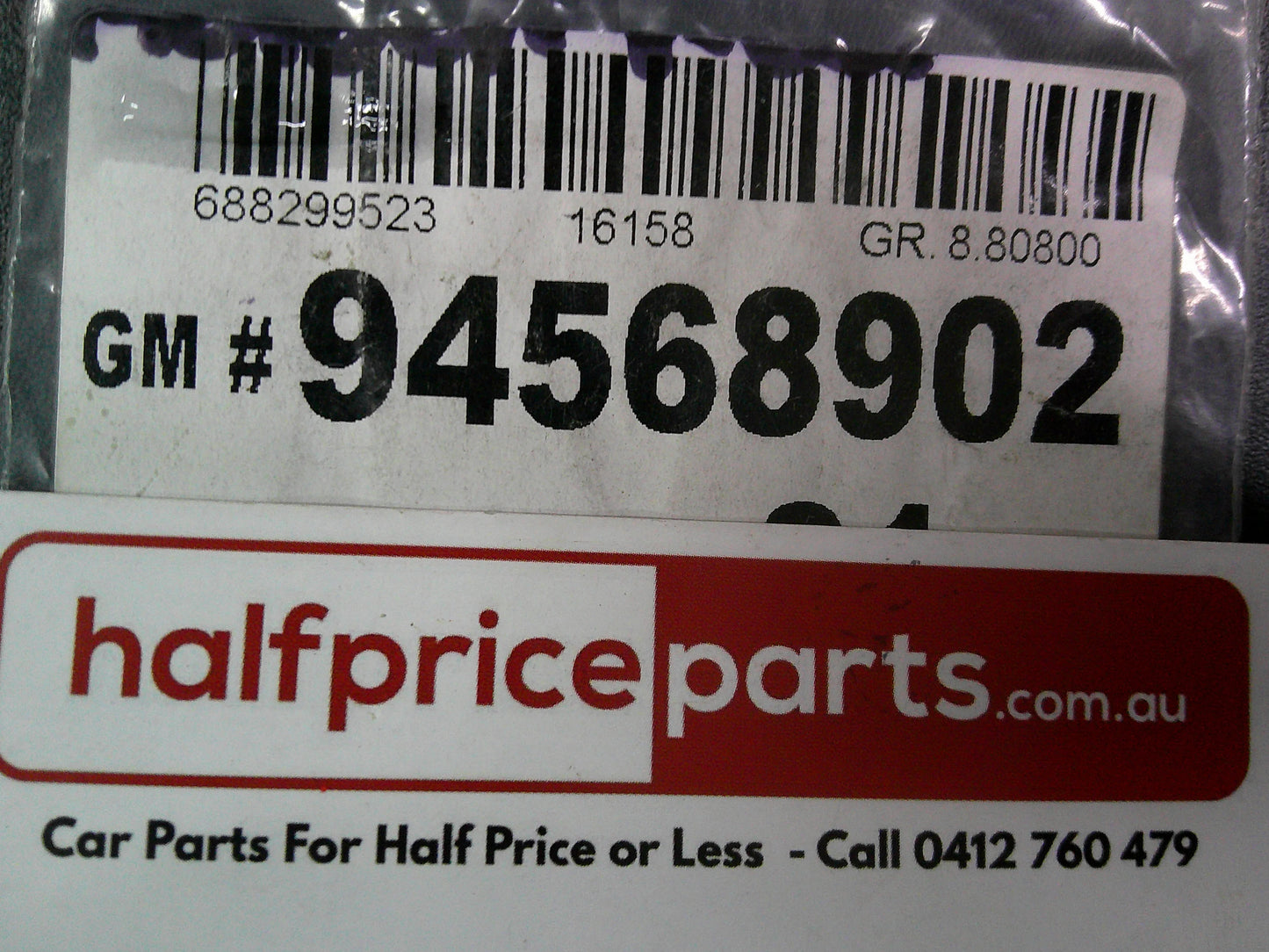Holden TJ Trax Genuine Fan Warning Label New Part