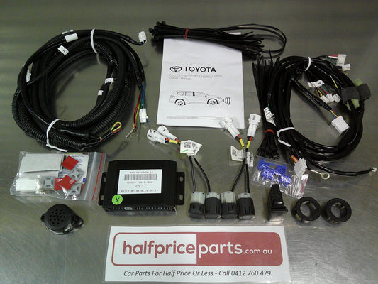 Toyota Hilux Workmate/SR/SR5 Genuine Front 4 Head Parking Assist Wiring Harness Kit (Factory Black) New Part