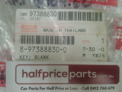 Holden RC Colorado/Isuzu D-Max Genuine Blank Key Replacement New Part