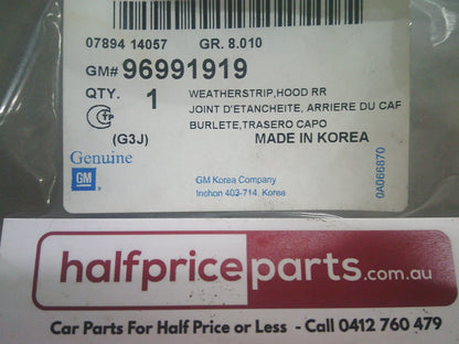 Holden JH Cruze Series II Genuine Front Windscreen Panel Rear Weather Strip New Part