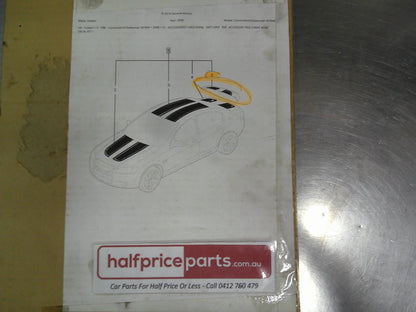 Holden VE Commodore Sedan Genuine Rear Boot Spoiler Decals Left Hand & Right Hand Black New Part
